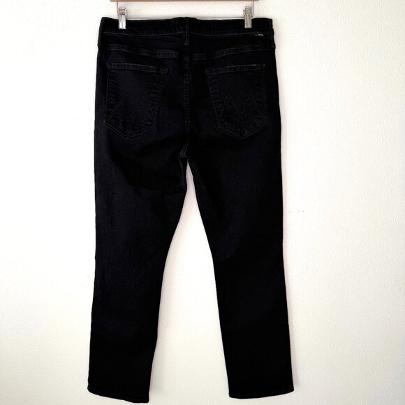 Mother The Mid Rise Dazzler Ankle Not Guilty Black Size 34 - Picture 6 of 13